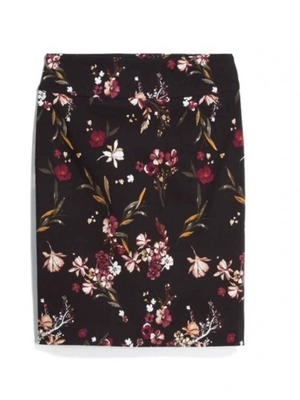 MARGARET M NWT Stitch Fix Black Red Christiana Floral Pencil Skirt